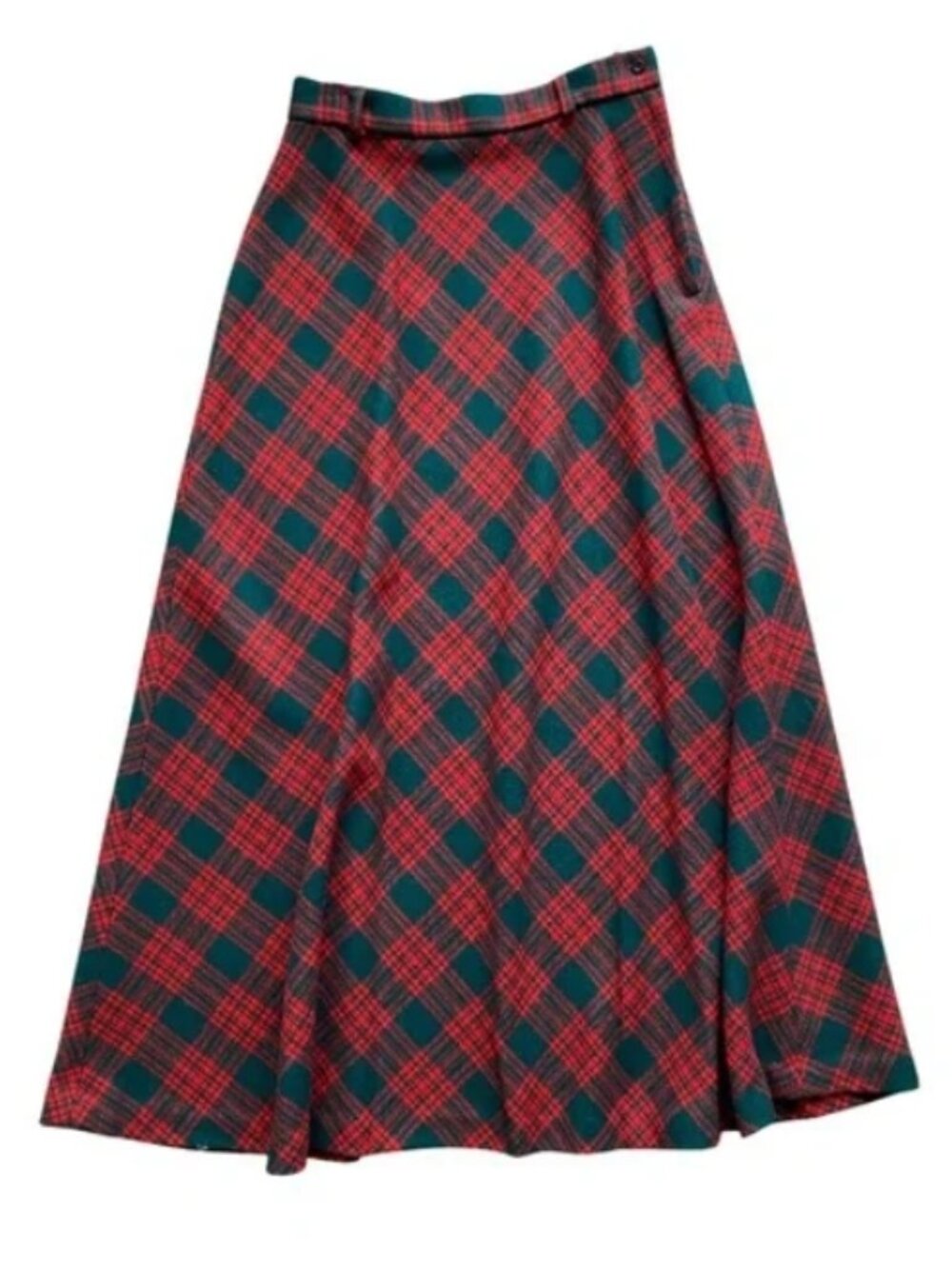 Vintage Century of Boston Wool Blend Plaid Skirt Size 18